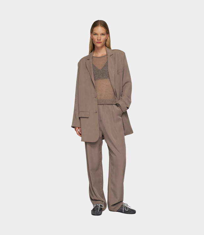 10Days long flowy blazer lyocell moonrock