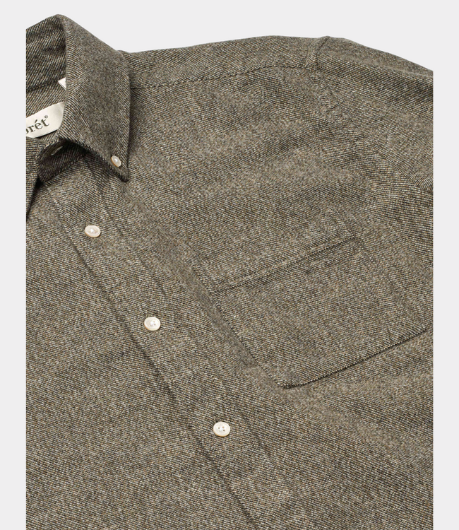 Foret flannel shirt dark pine