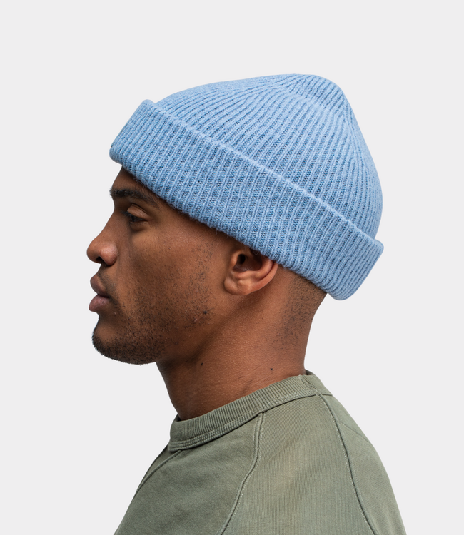 Butcher of Blue army wool hook beanie horizon blue