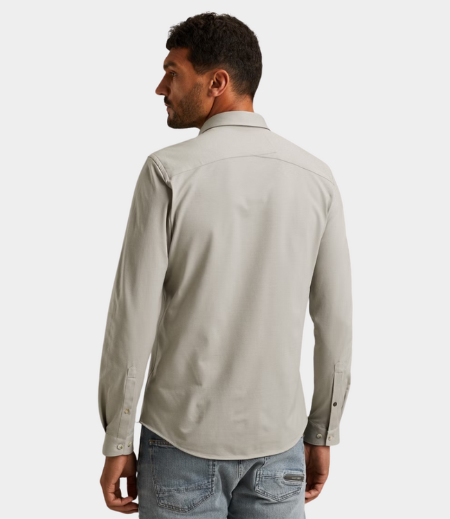 Cast Iron twill jersey shirt drizzle
