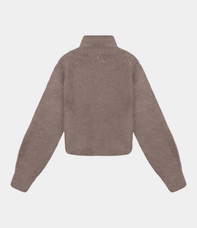 10Days cropped knit turtleneck moonrock