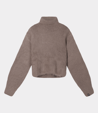 10Days cropped knit turtleneck moonrock