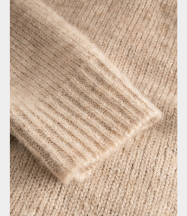 Les Deux Gannon gradient zipper cardigan prairie sand 1001078-841