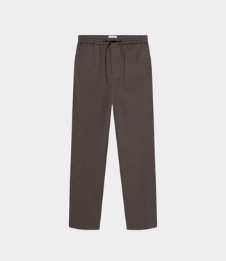Les Deux Como tapered light twill pants mountain grey brown