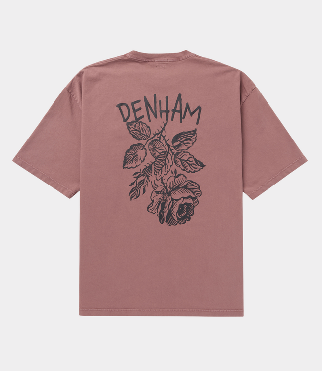 Denham rose tee wcj washed red