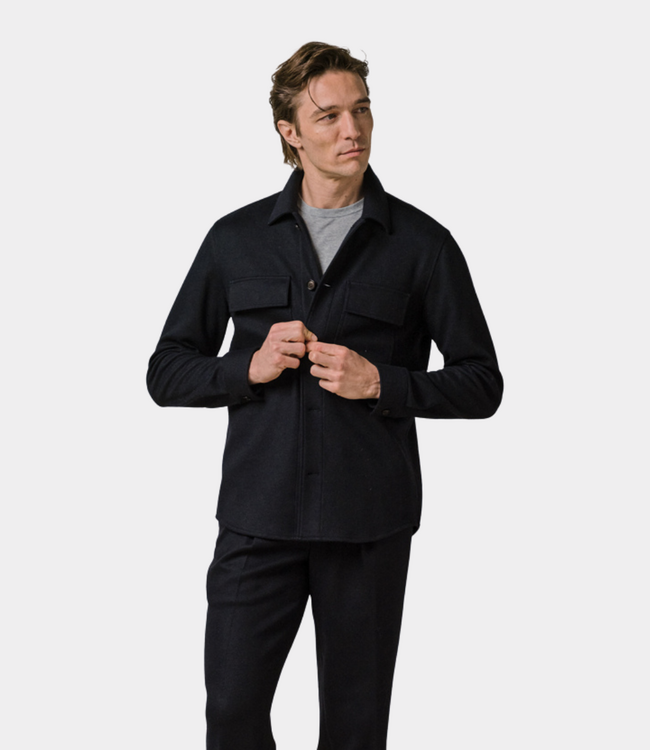 Profuomo Overshirt cutaway navy