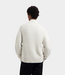 Olaf zip through knitted mock neck off-white