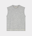 Olaf crafted detail knit vest htr grey