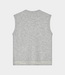 Olaf crafted detail knit vest htr grey