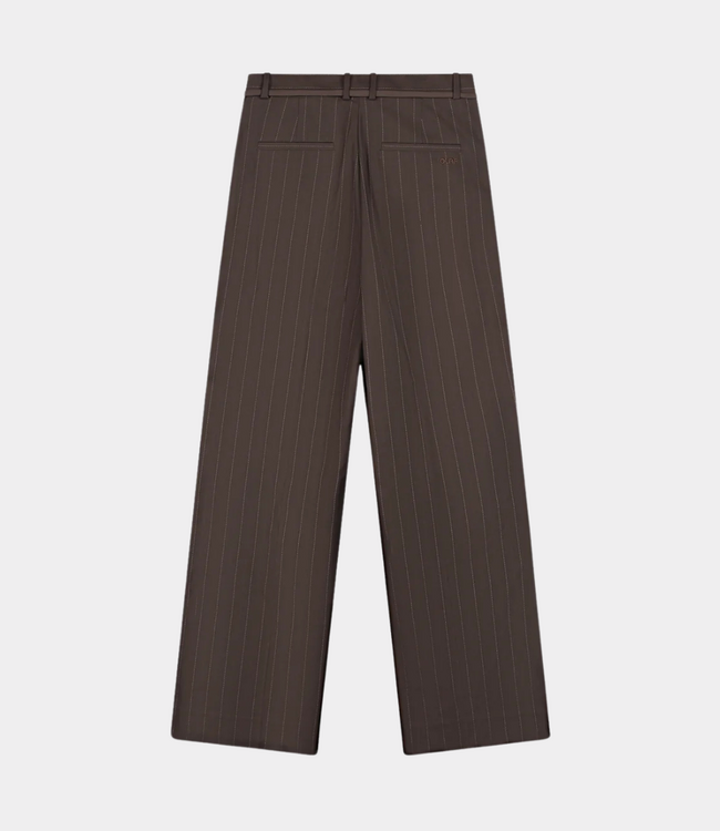 Olaf pintstripe tailored trousers hot fudge