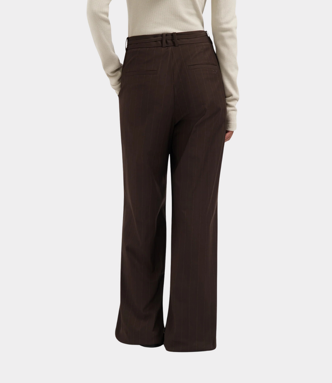 Olaf pintstripe tailored trousers hot fudge