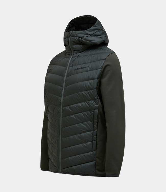 Peak Performance frost down hybrid hood men olive extreme