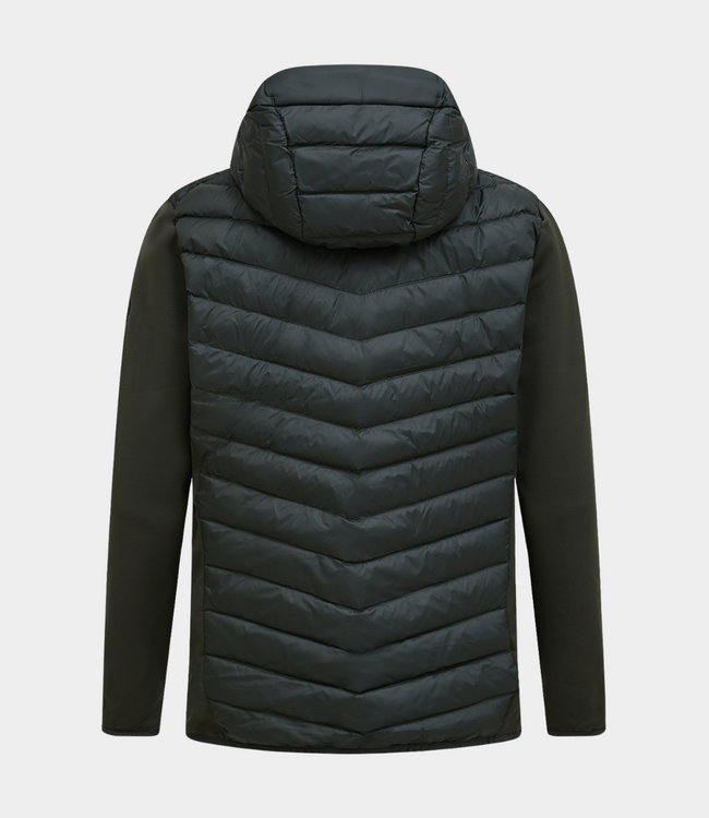 Peak Performance frost down hybrid hood men olive extreme