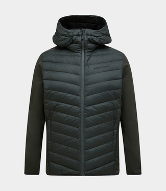 Peak Performance frost down hybrid hood men olive extreme