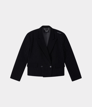 Alix the Label Cropped studs blazer black