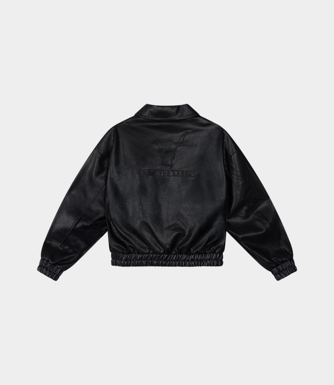 Alix the Label Braided faux leather jacket black 2511402440-999