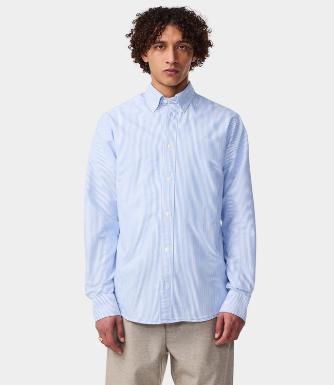 NN.07 colby bd shirt blue stripe