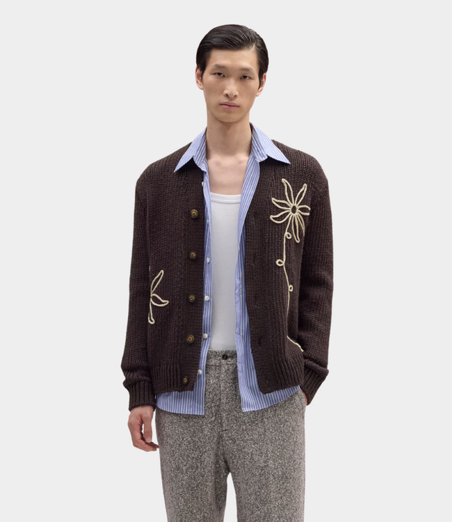 NN.07 mika flower knit 6620 dusky port