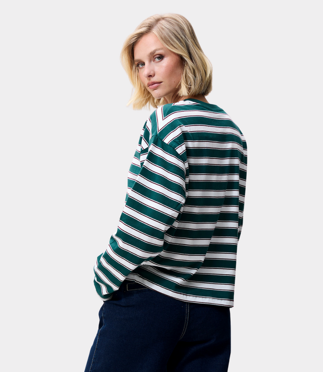 Catwalk Junkie Striped long sleeve pine forest