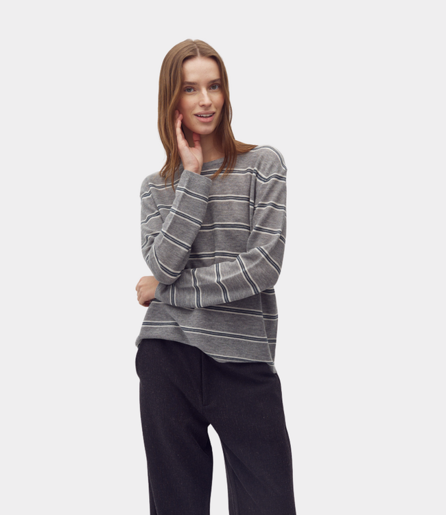 MbyM gilir-m izia stripe knit grey izia stripe