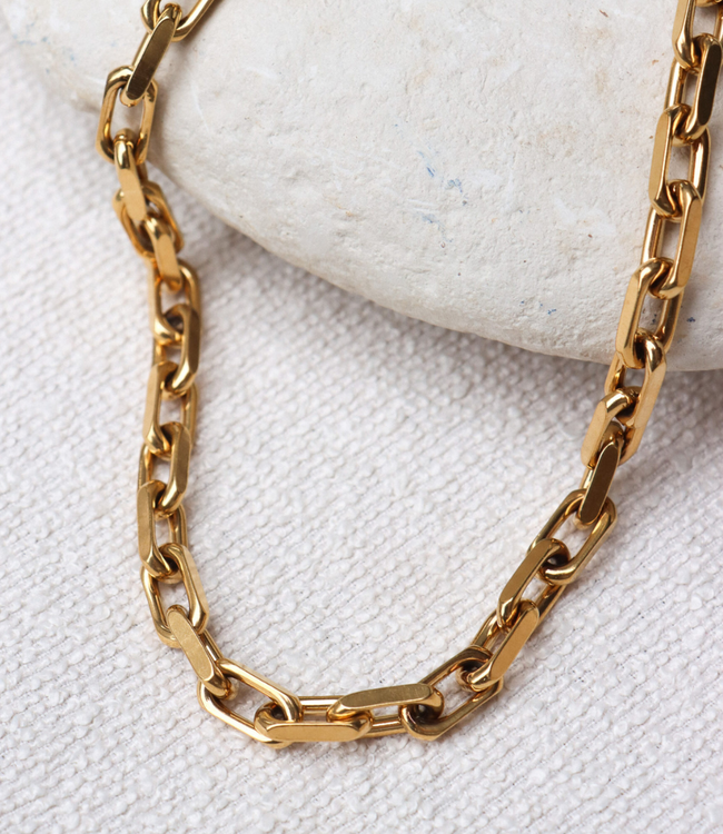Label Kiki Bold chain necklace gold