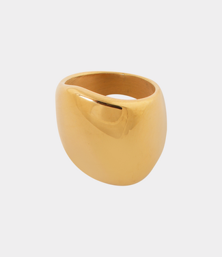 Label Kiki The bold ring gold