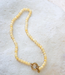 Label Kiki Yellow snake necklace gold