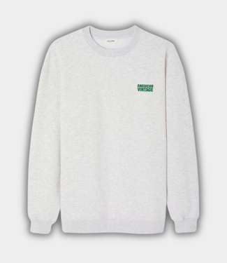 American Vintage Baptown sweat heather grey grisch
