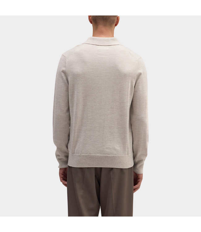 NN.07 emerson polosweater 6605 white pepper