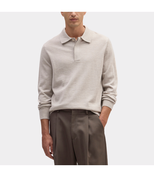 NN.07 emerson polosweater 6605 white pepper