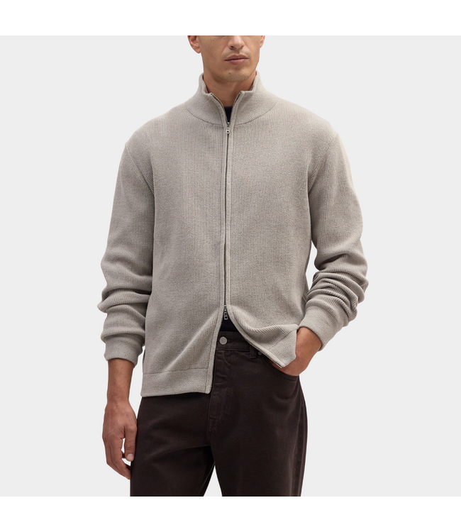 NN.07 danny full zip knit 6429 fog