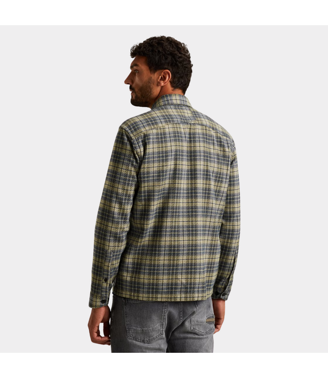 Cast Iron mouline chech bruch shirt grisaille