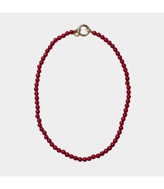 Bonnie Studios Noah red necklace gold
