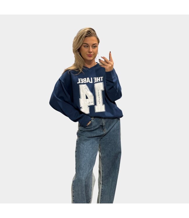 Alix the Label Sports sweater navy