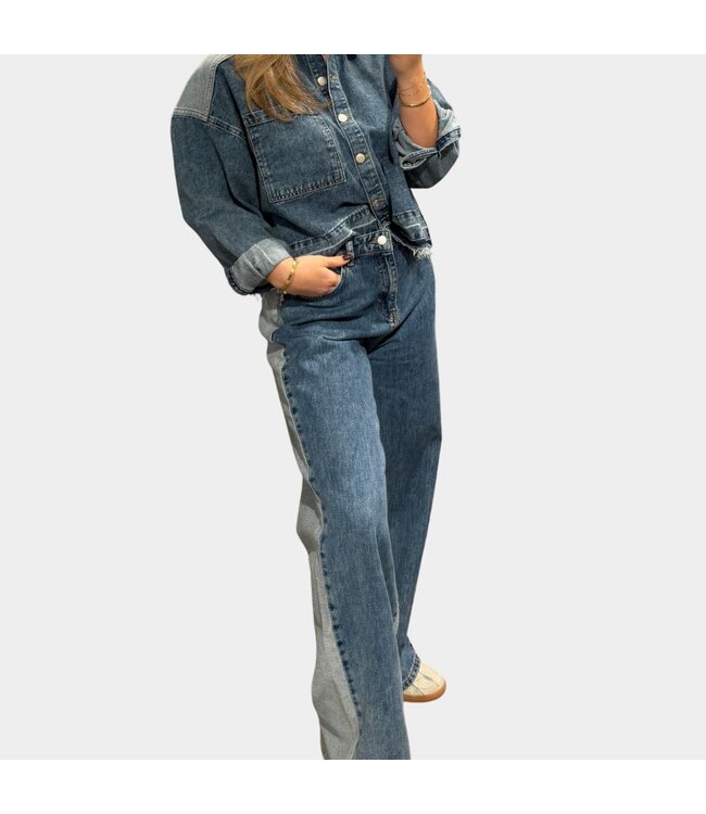 Alix the Label Mix denim pants light blue denim