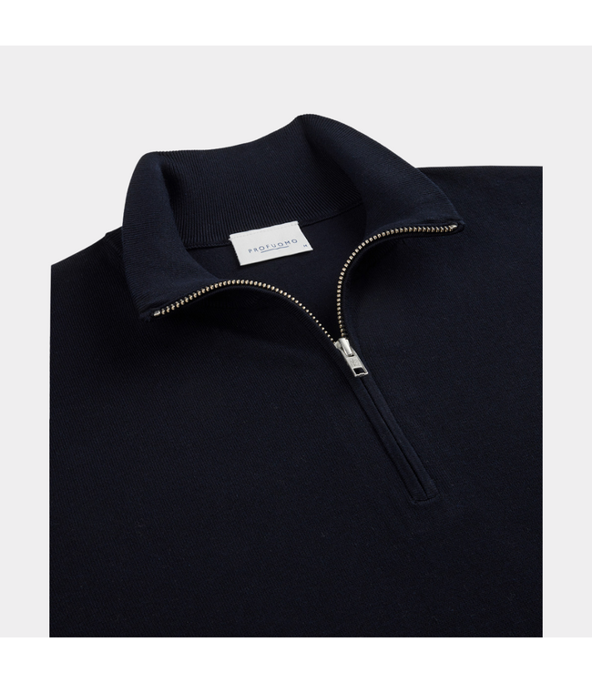 Profuomo Pullover half zip navy