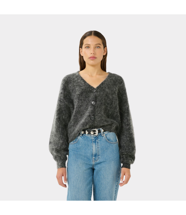 Gestuz gzdebbie v cardigan charcoal melange