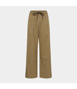 Gestuz GZchicca HW pants Corn/brown/blue check