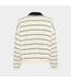 Gestuz GZtaige polo pullover Egret/Skycaptain striped