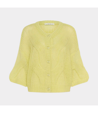 Gestuz GZzenia cardigan Luminary Green Yellow