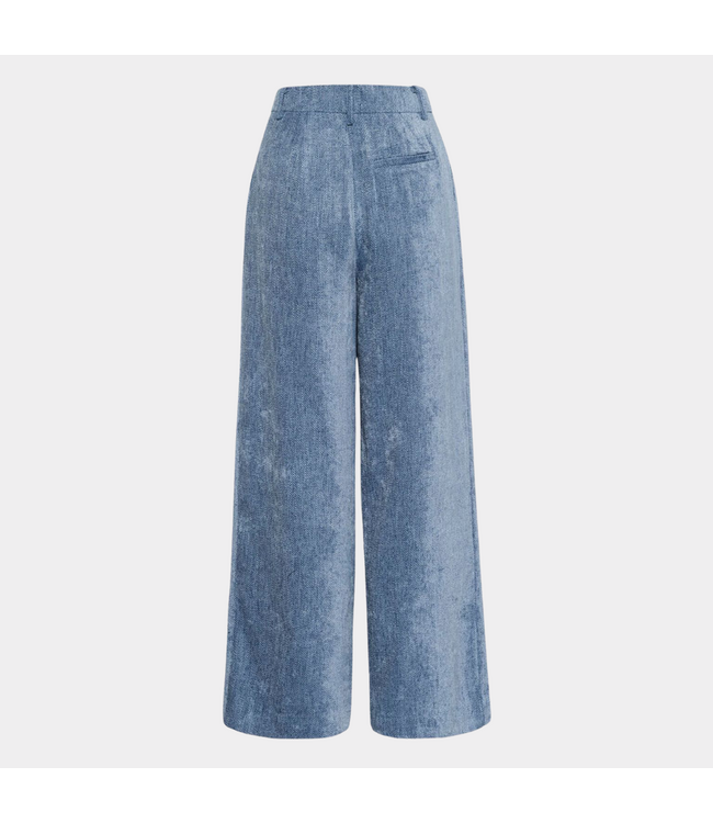 Gestuz GZvally HW wide pants Denim blue