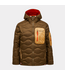 Peak Performance helium utility down hood jacket meadow moss/sierra sand