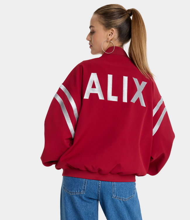 Alix the Label tape jacket bordeaux