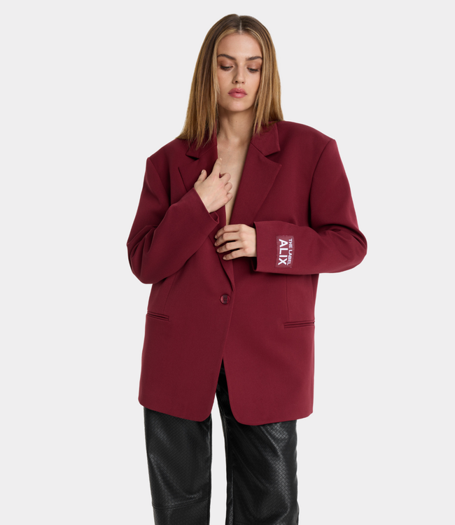 Alix the Label Oversized blazer bordeaux