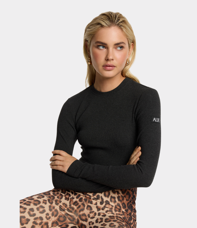 Alix the Label Longsleeve top antracite melange