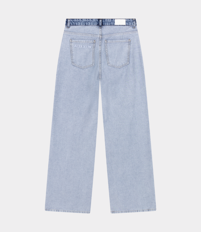 Alix the Label Mix denim pants light blue denim
