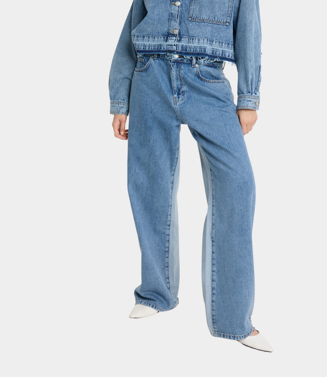 Alix the Label Mix denim pants light blue denim