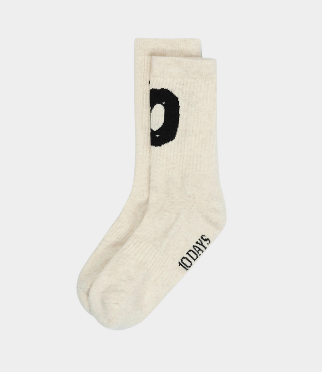 10Days The socks 10 soft white melee