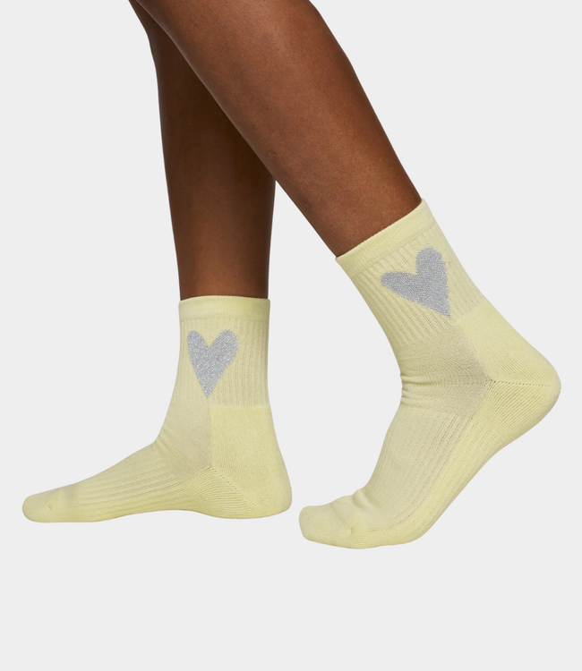 10Days Socks heart pastel yellow