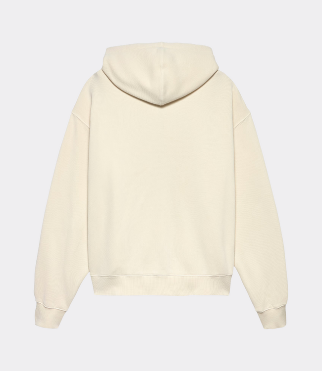 New Amsterdam logo zip hoodie ecru/white